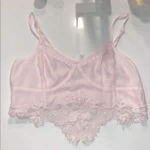 Tank / crop top (light pink)